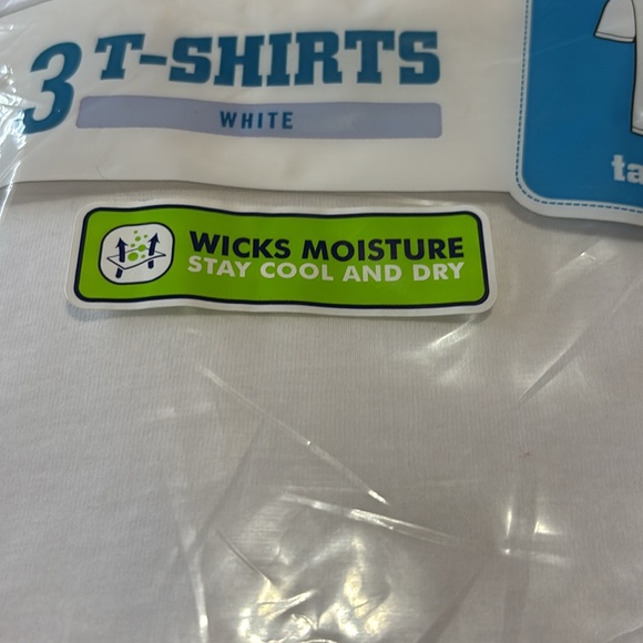 Fruit of the Loom Boys White T-Shirts Pack - Picture 2 of 4